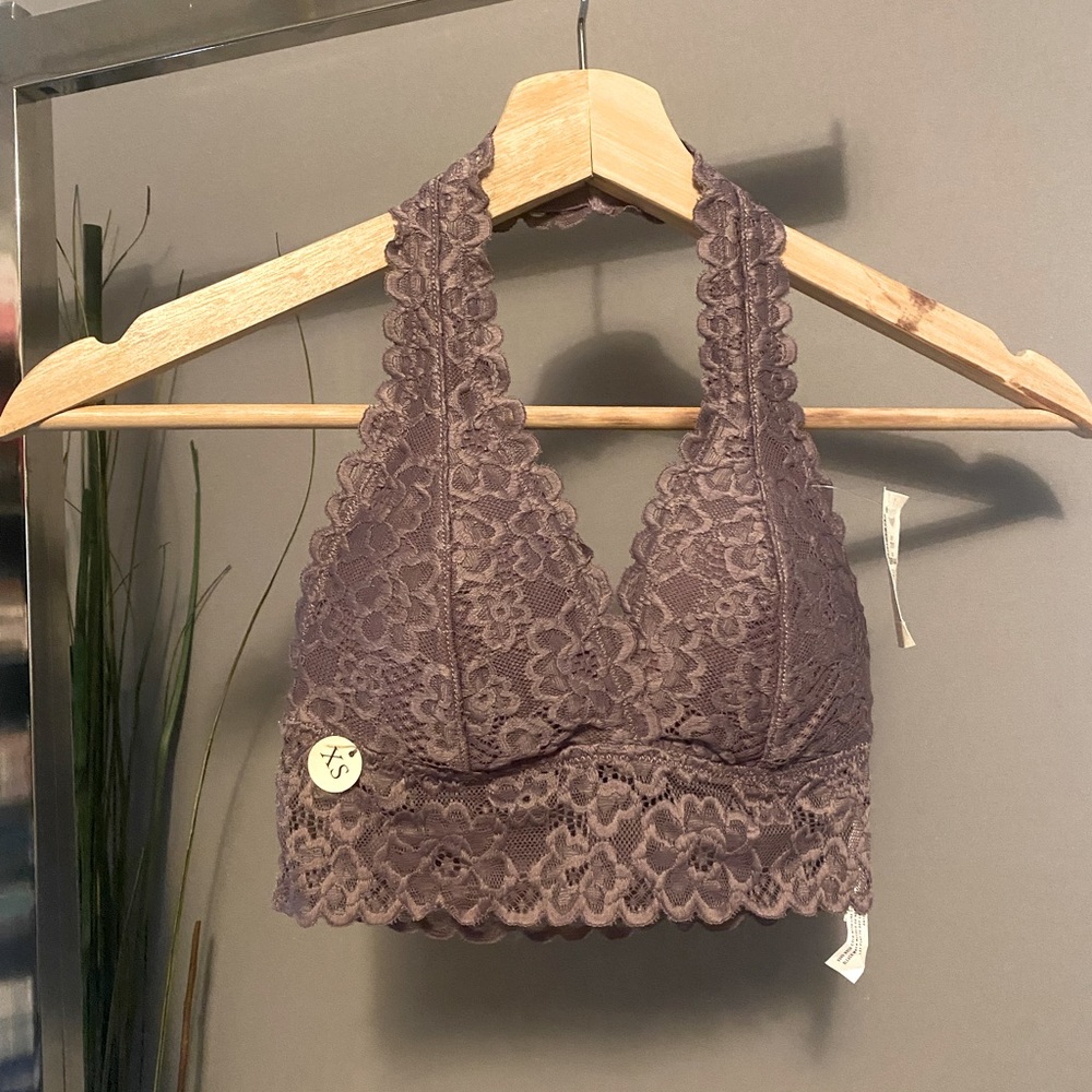 Womens All Over Lace Halter Brallete XS